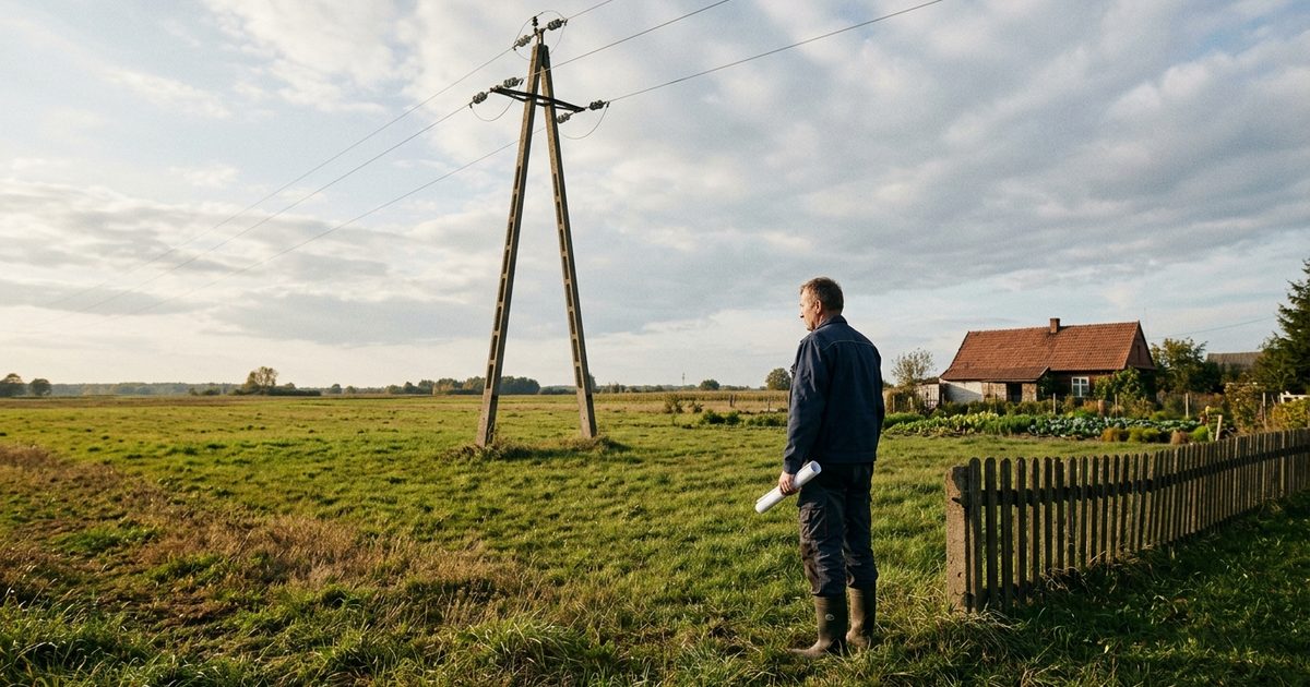 Słup energetyczny na działce – jakie masz prawa właściciela?